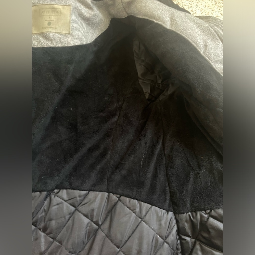 Athleta Cascades Parka Jacket winter coat size small great condition Grey - Picture 9 of 13